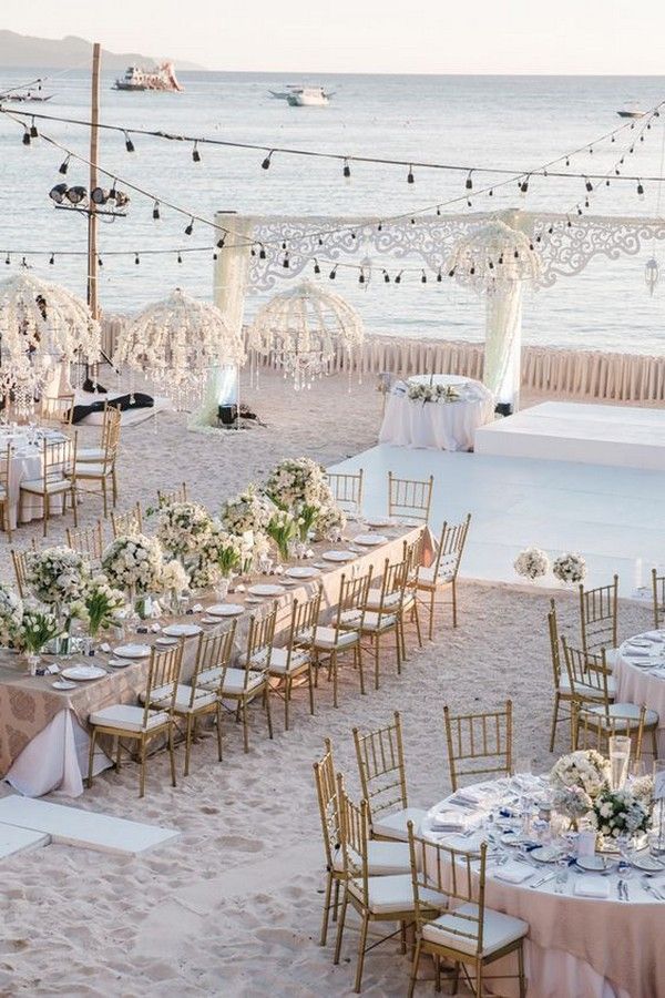 17 beach wedding Reception ideas