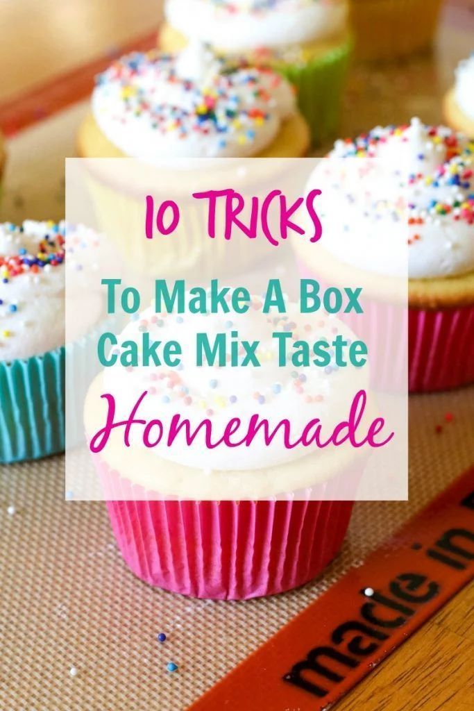 10 Tricks To Make A Box Cake Mix Taste Homemade {Recipe + Printable Tips!} -   17 cake Mix better ideas