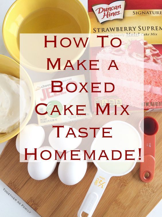 How to make a boxed cake mix taste homemade {