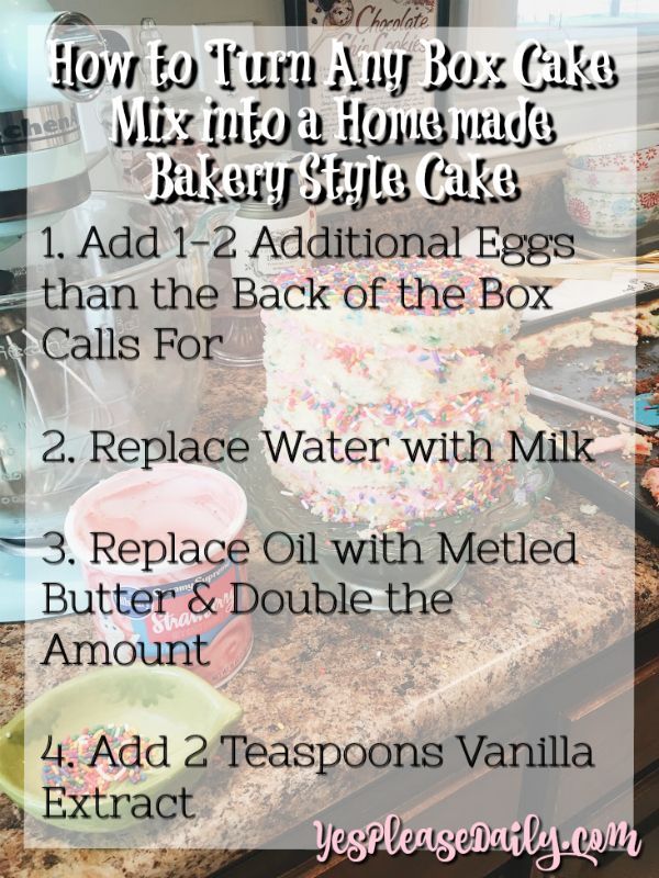 How to Make a Naked Cake + Upgrade Your Box Cake Mix Hack - Yes, Please -   17 cake Mix better ideas