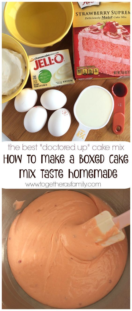 How to make a boxed cake mix taste homemade {