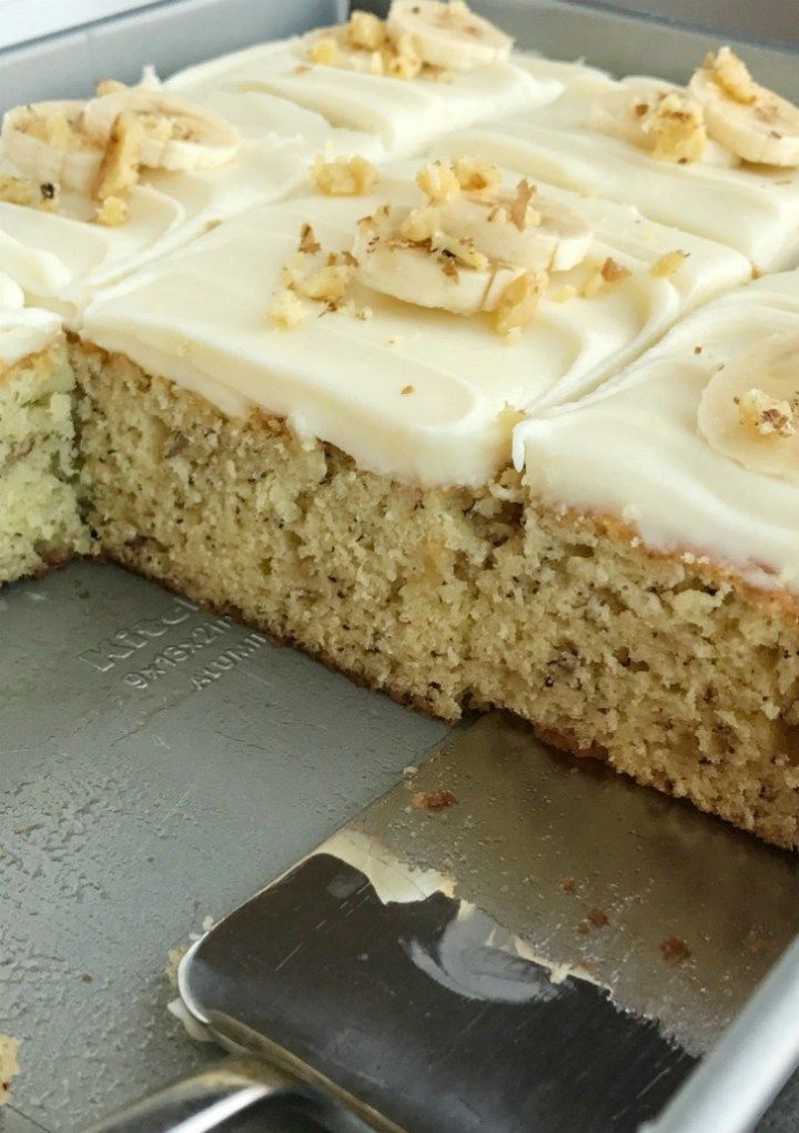 Banana Bread Cake with Cream Cheese Frosting -   17 desserts Amazing cream cheeses ideas