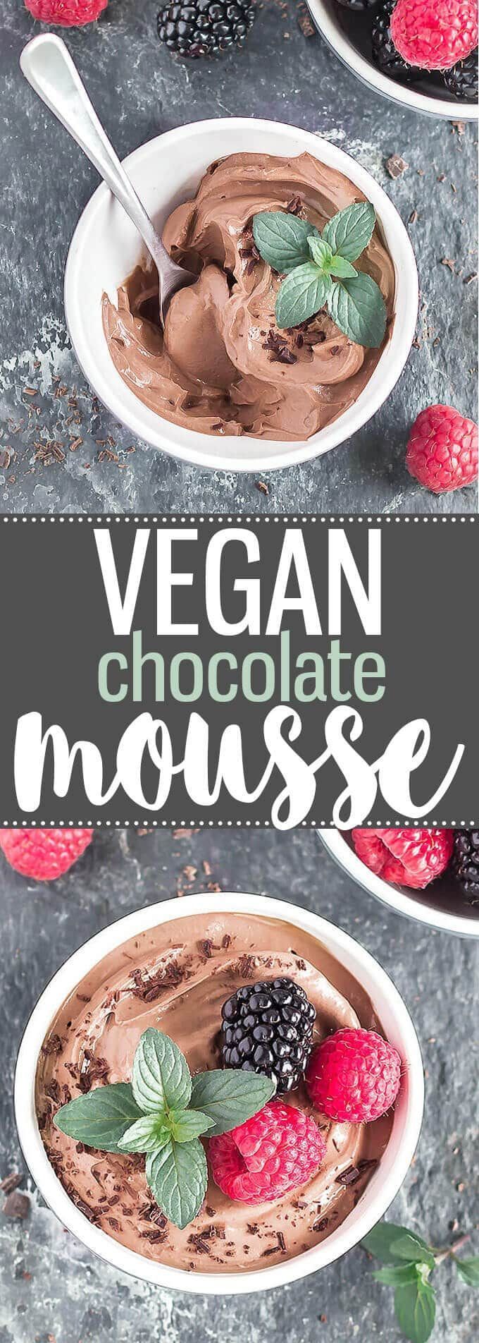 Silken Tofu Chocolate Mousse - As Easy As Apple Pie -   17 desserts Vegan tofu ideas
