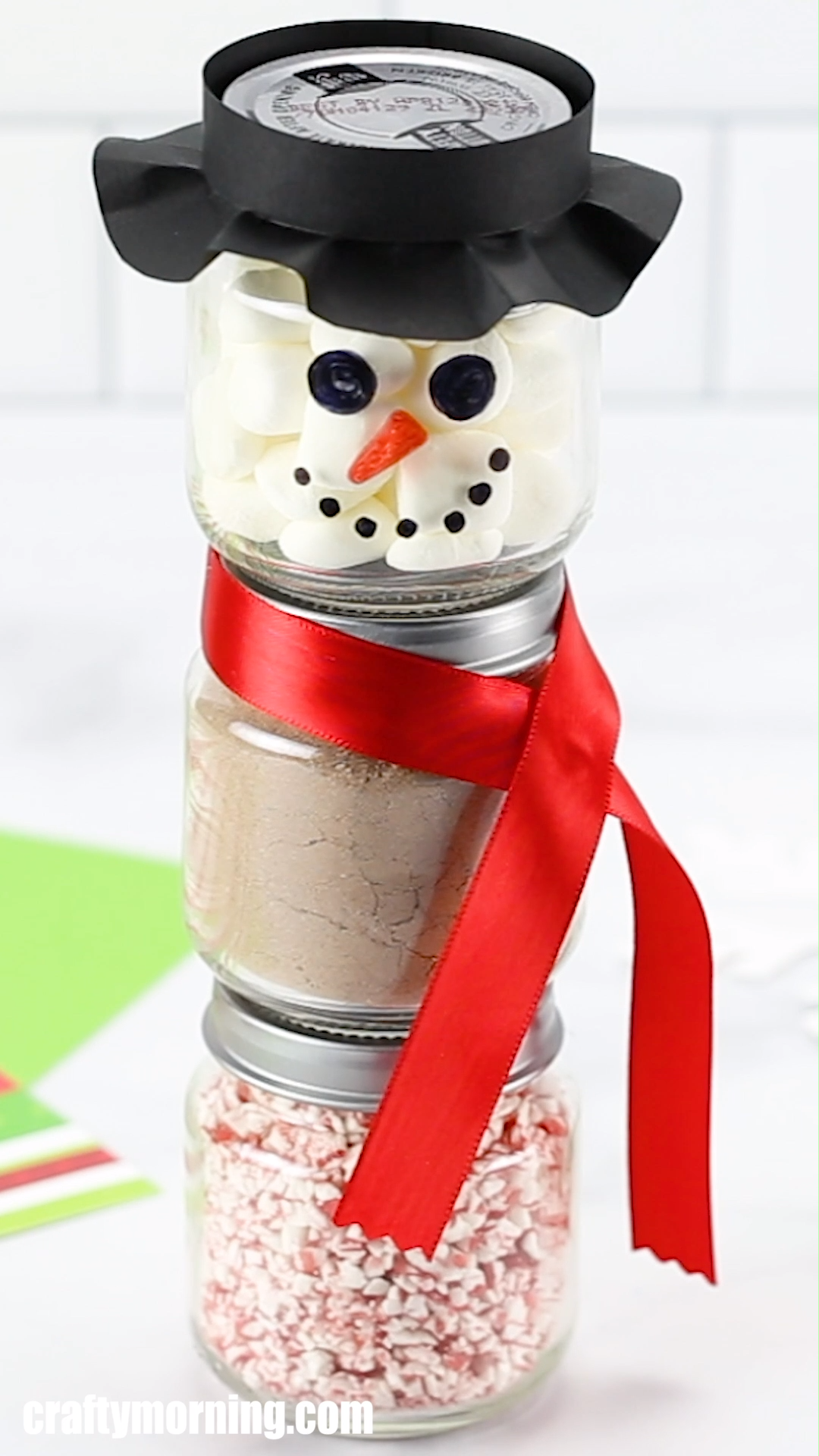 Snowmen Hot Cocoa Jars -   17 diy projects For Men stocking stuffers ideas