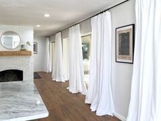 Cheap White Curtains - Quick, Cheap, & Super Easy - Sawdust 2 Stiches -   17 room decor Living curtains ideas