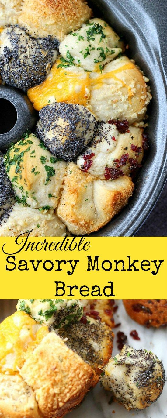 Incredible Savory Monkey Bread -   17 savory holiday Food ideas