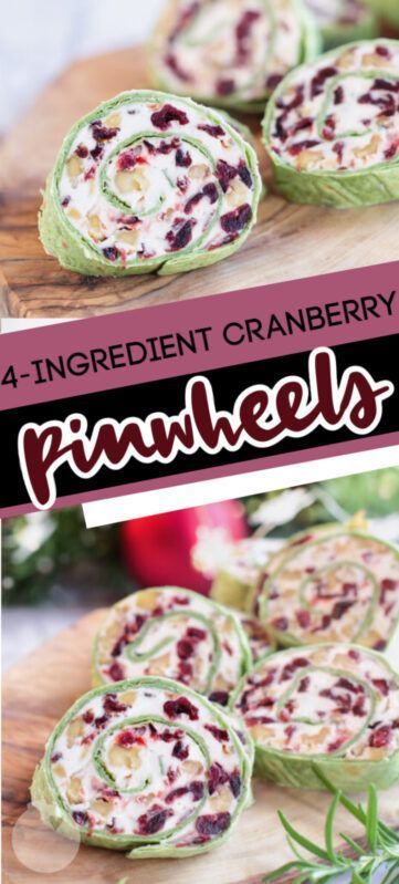 Cranberry Pinwheels Are That Sweet And Savory Appetizer You Must Have In Your Life -   17 savory holiday Food ideas