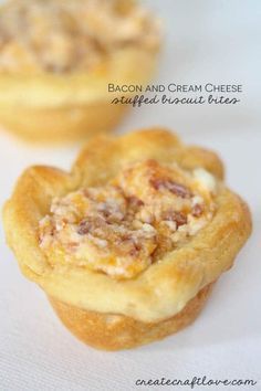 Bacon and Cream Cheese Stuffed Biscuit Bites -   17 savory holiday Food ideas