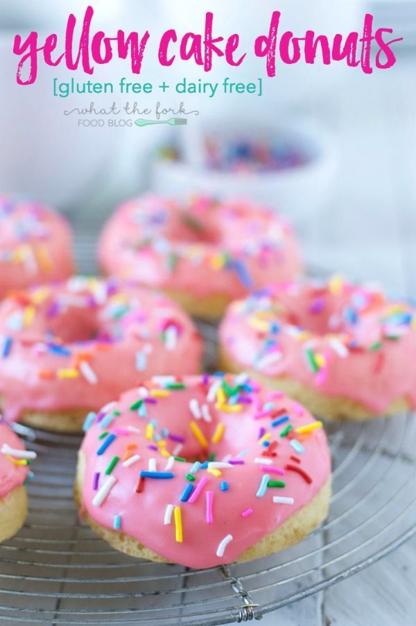 Gluten Free Yellow Cake Donuts -   18 cake Pink dairy free ideas