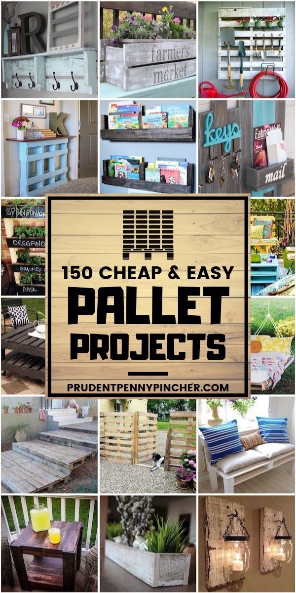 150 Cheap & Easy Pallet Projects -   18 diy projects people ideas