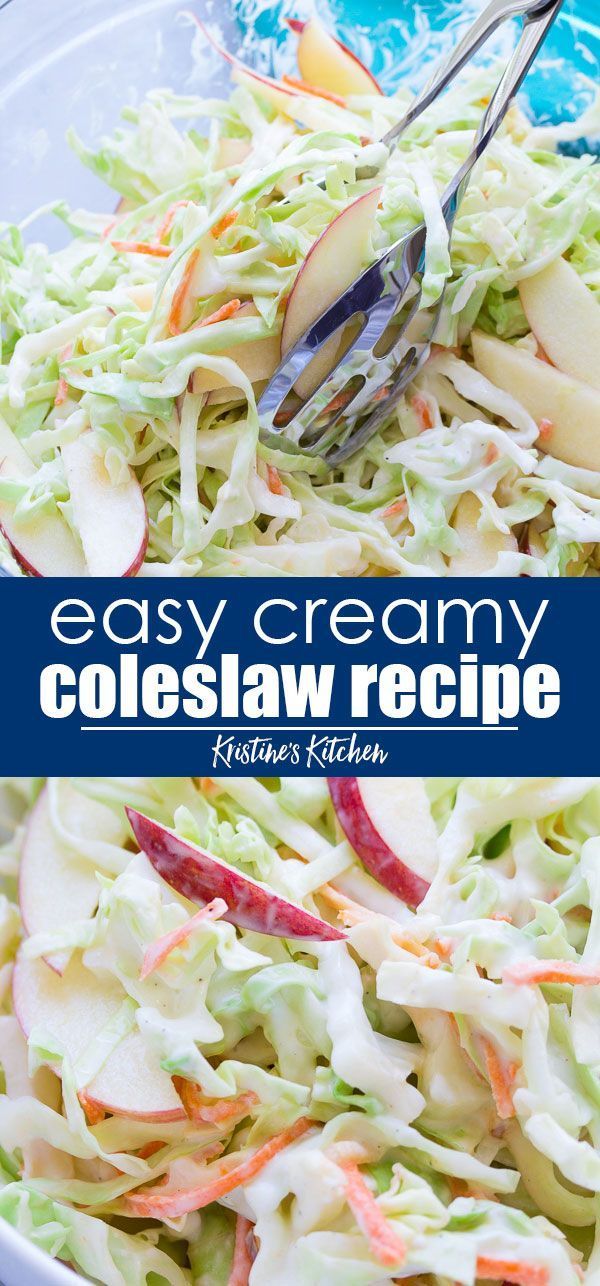 Easy Coleslaw Recipe -   19 healthy recipes Summer greek yogurt ideas