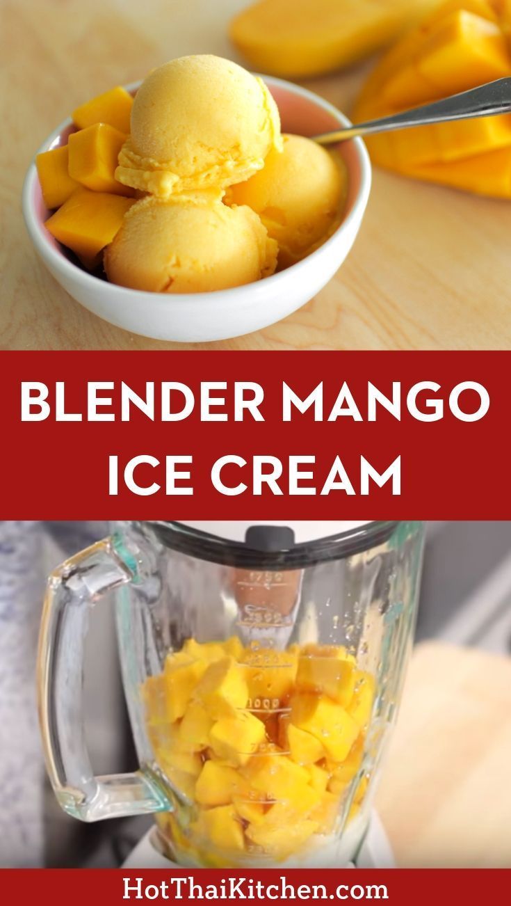 Mango Ice Cream in a Blender! ???????????? ???????? -   19 healthy recipes Summer greek yogurt ideas