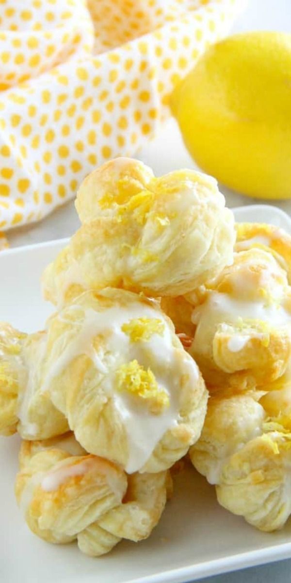Puff Pastry Lemon Knots -   20 desserts Fun puff pastries ideas