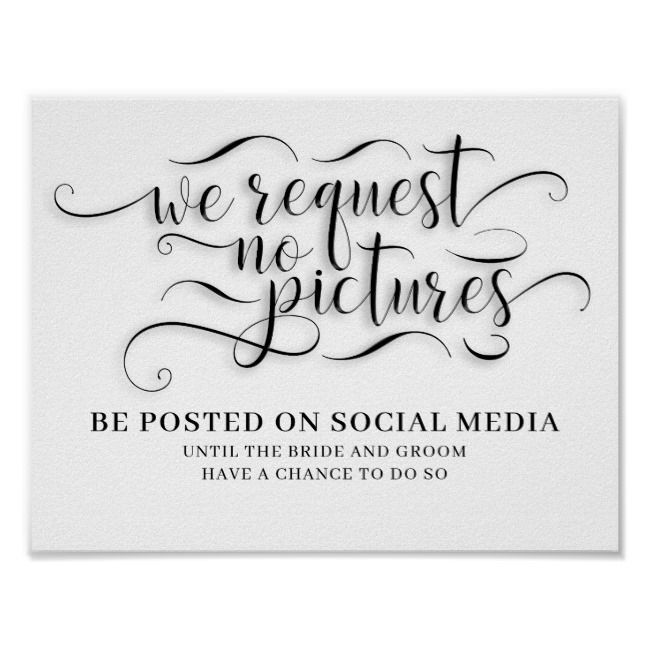 No Pictures Wedding Sign | Zazzle.com -   25 wedding Signs mr and mrs ideas