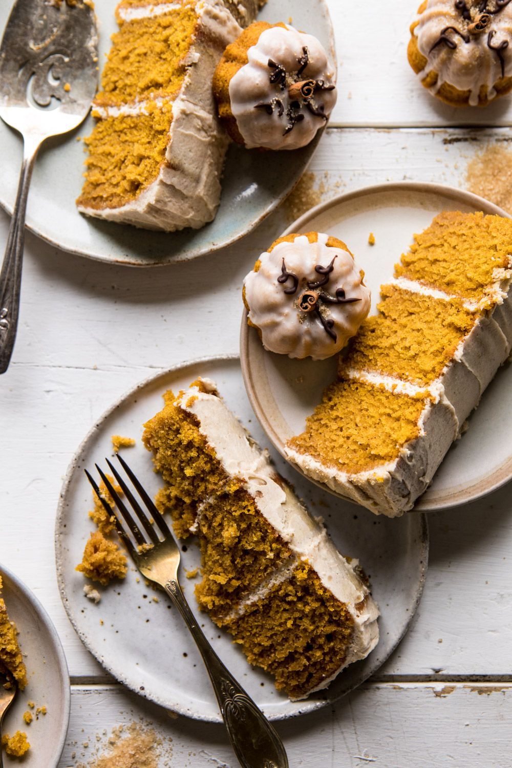 Chai Pumpkin Cake with Maple Browned Butter Frosting. -   8 autumn cake Aesthetic ideas