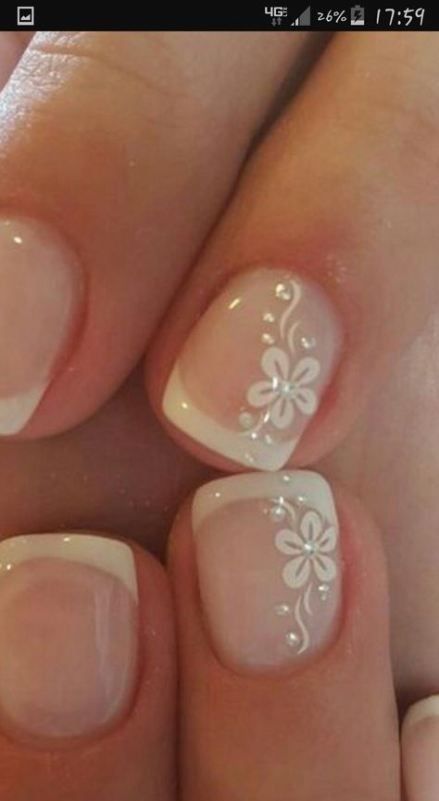 65 Beautiful Nail Art Designs -   9 makeup Wedding nail art ideas