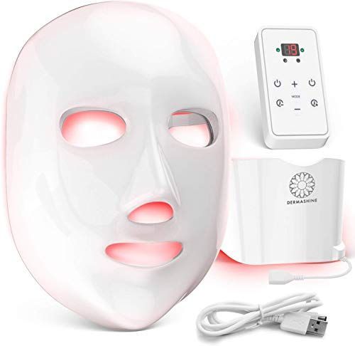 New Dermashine Pro 7 Color Wireless LED Face Mask Neck Attachment | Photon Red Light Therapy For Healthy Skin Rejuvenation | Collagen, Anti Aging, Wrinkles | Korean Skin Care, Facial Skin Care Mask online shopping - Topfashionclothing -   9 skin care Remedies facials ideas