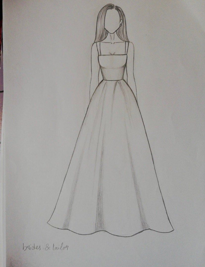 10 dress Fashion drawing ideas