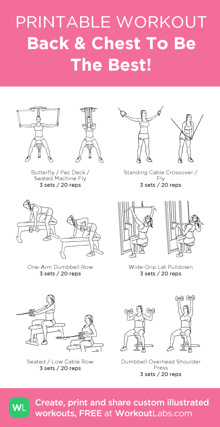 Back & Chest To Be The Best! · WorkoutLabs Fit -   11 fitness Workouts chest ideas