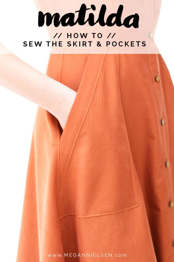 Skirt + Skirt pockets // A Matilda dress tutorial — megan nielsen design diary -   12 dress DIY ideas