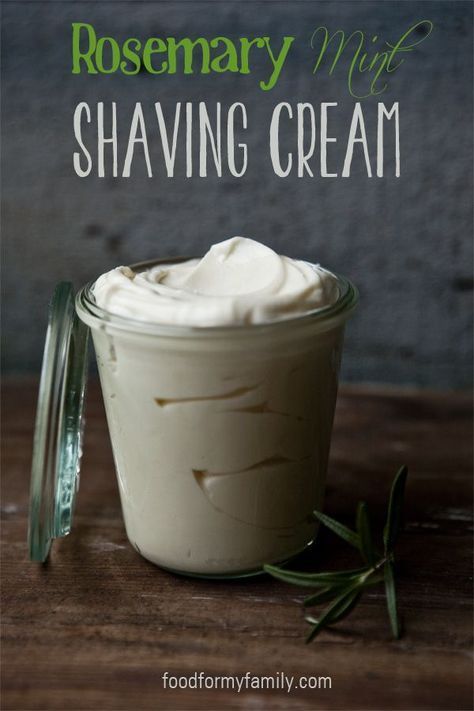 Rosemary Mint Shaving Cream: Homemade Gift Ideas -   14 diy projects For Men shaving cream ideas