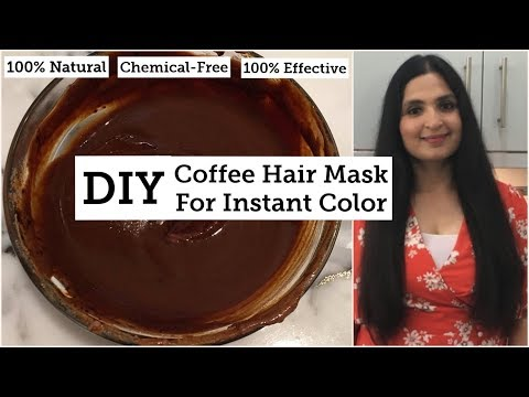 DIY Natural Hair Dye with COFFEE HAIR MASK | GET RID OF GREY HAIR -   14 hair Dyed diy ideas