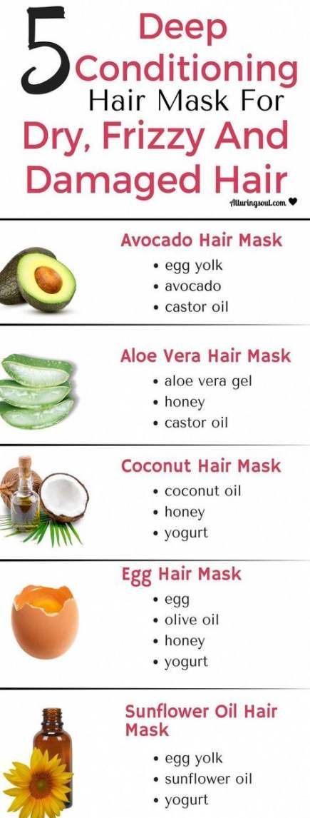 47 Ideas Hair Mask Diy Deep Conditioning Curly -   14 healthy hair DIY ideas