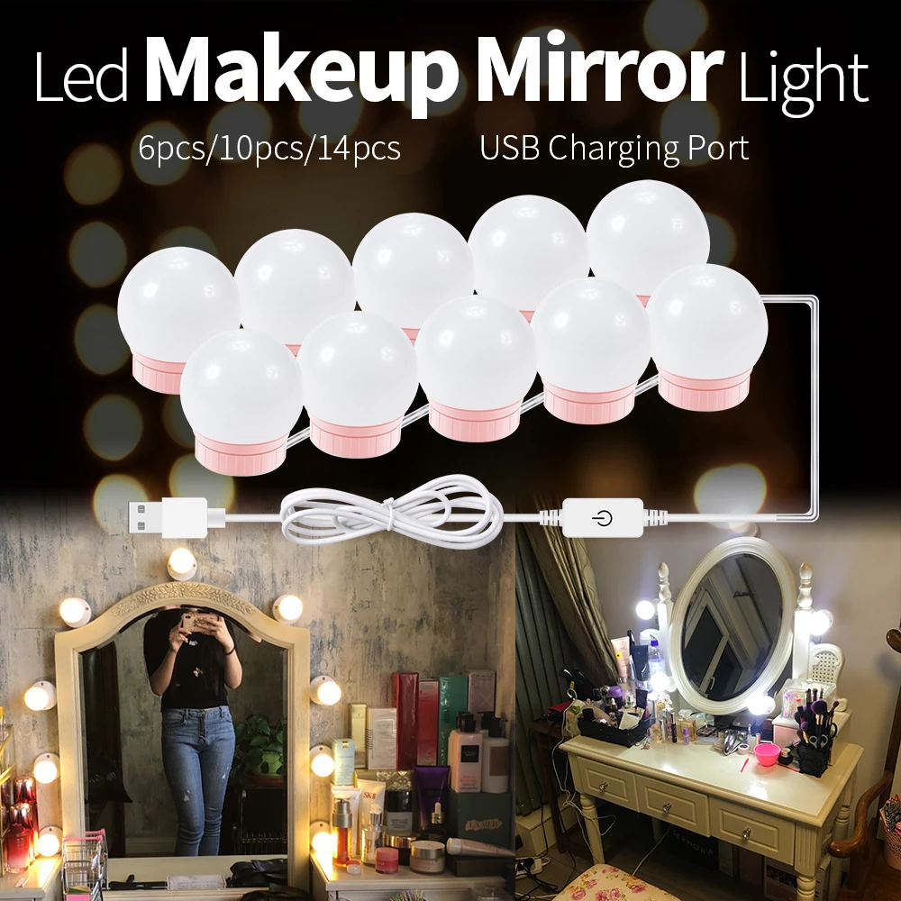 Makeup LED Lights -   14 makeup Light table ideas