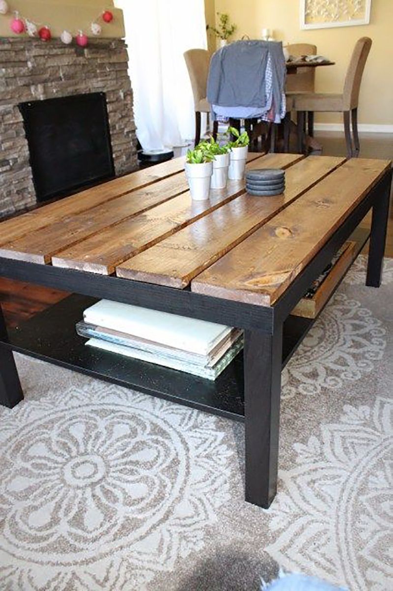 Budget Friendly IKEA Coffee Table Hacks - The Cottage Market -   14 room decor Ikea lack table ideas