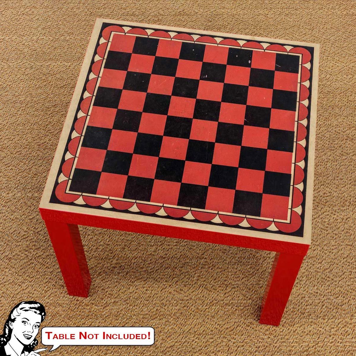 Checker Board IKEA LACK Table Graphic Hack Decal -   14 room decor Ikea lack table ideas