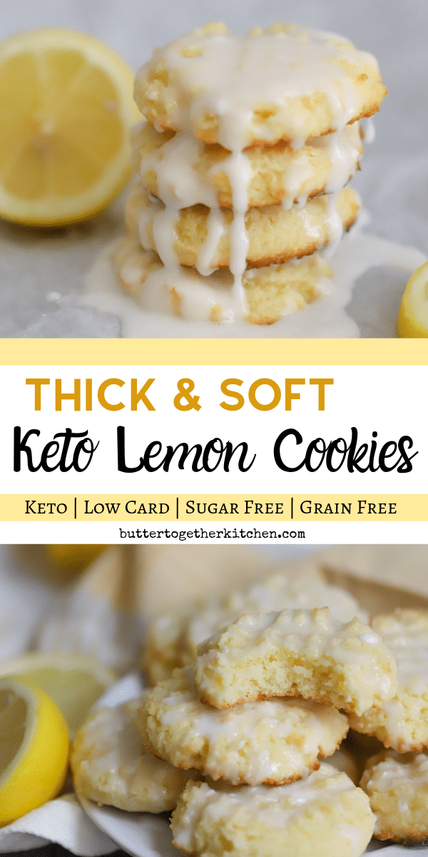 Thick and Soft Keto Lemon Cookies - Butter Together Kitchen -   15 desserts low carb ideas