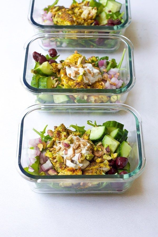 Greek Chicken Bowls - Lunch Meal Prep -   15 diet Mediterranean lunches ideas