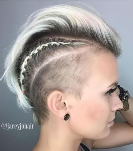 70 Most Gorgeous Mohawk Hairstyles of Nowadays -   15 hairstyles Short undercut ideas