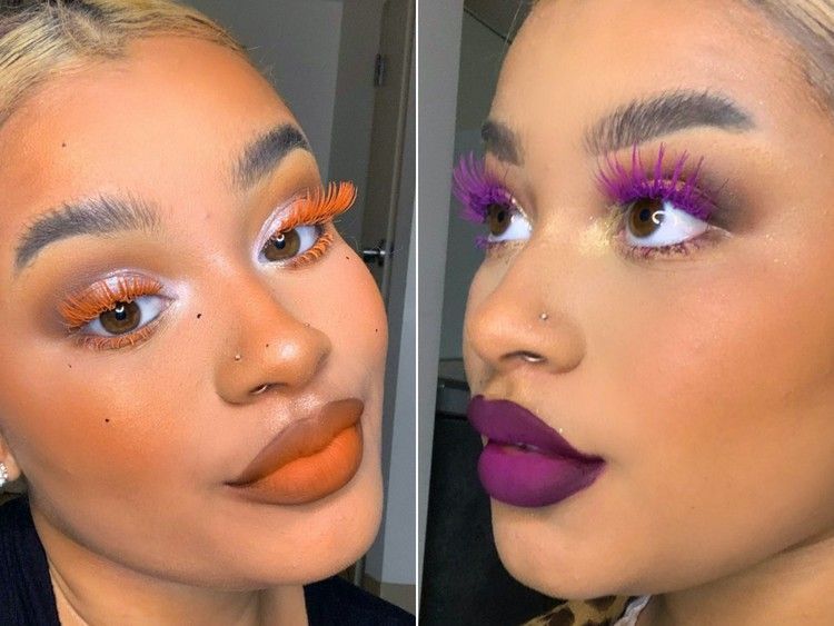 This Makeup Artist Is Going Viral for Matching Her Lashes to Her Lipstick — Allure -   15 makeup Artist lipsticks ideas