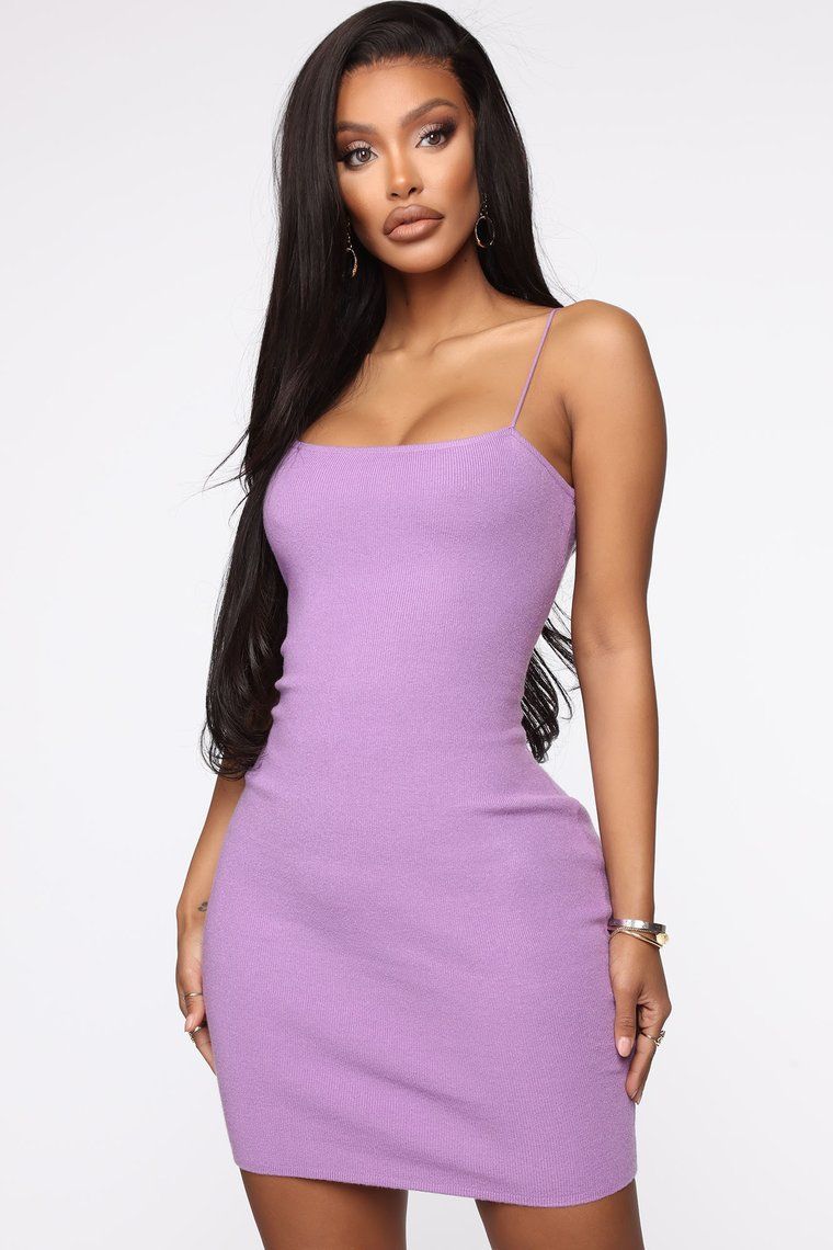 Not Your Basic Bae Sweater Mini Dress - Lavender -   15 sun dress Tight ideas