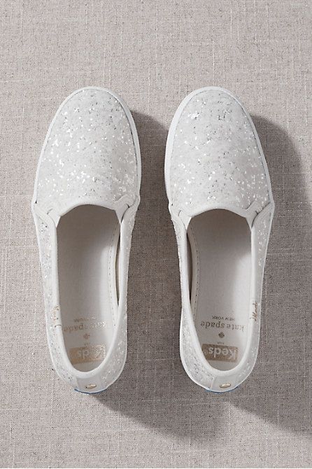 Keds x Kate Spade Glitter Slip-ons -   15 wedding Shoes vans ideas