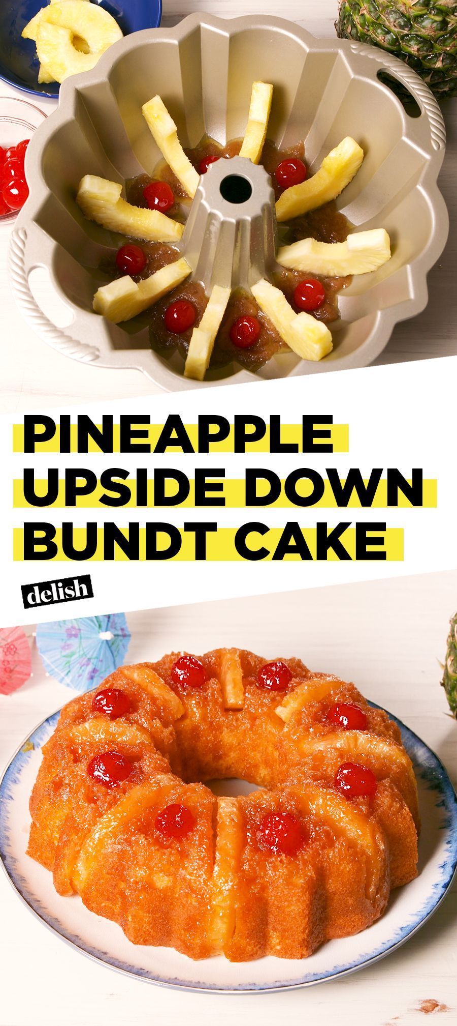 Pineapple Upside Down Bundt Cake Is The Next Best Thing To A Tropical Vaca -   16 cake Bundt pineapple upside ideas
