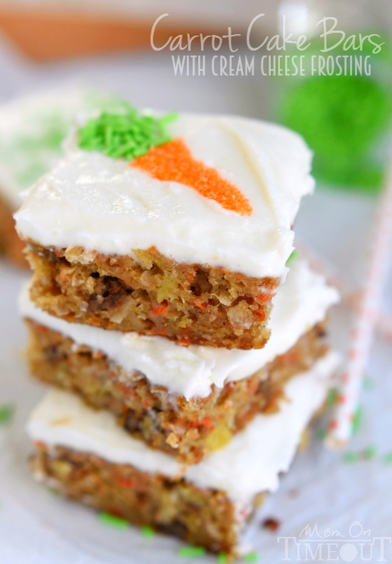 Carrot Cake Bars with Cream Cheese Frosting -   16 carrot cake Easter ideas