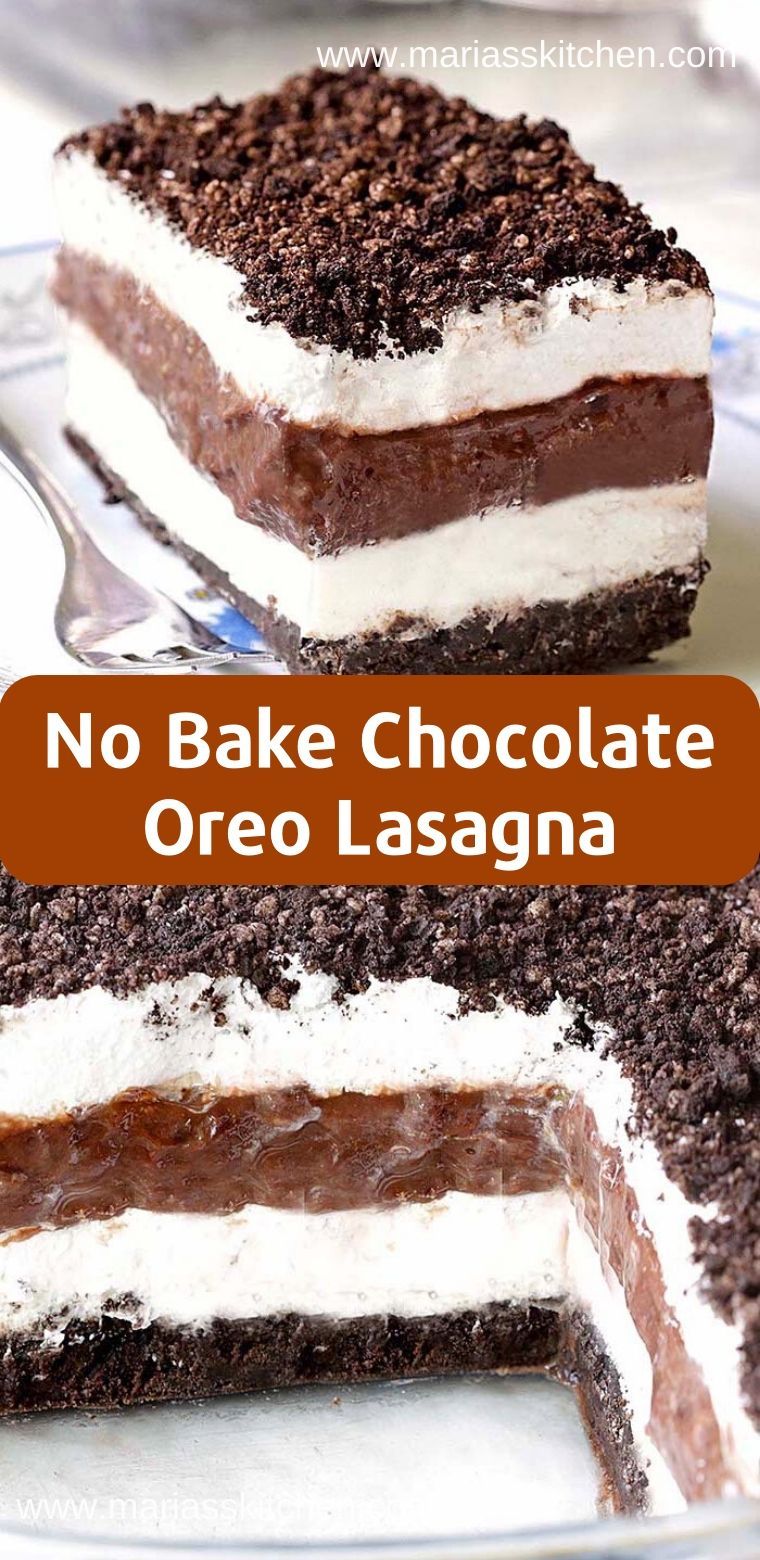Easy No Bake Chocolate Oreo Lasagna -   16 desserts No Bake easy ideas