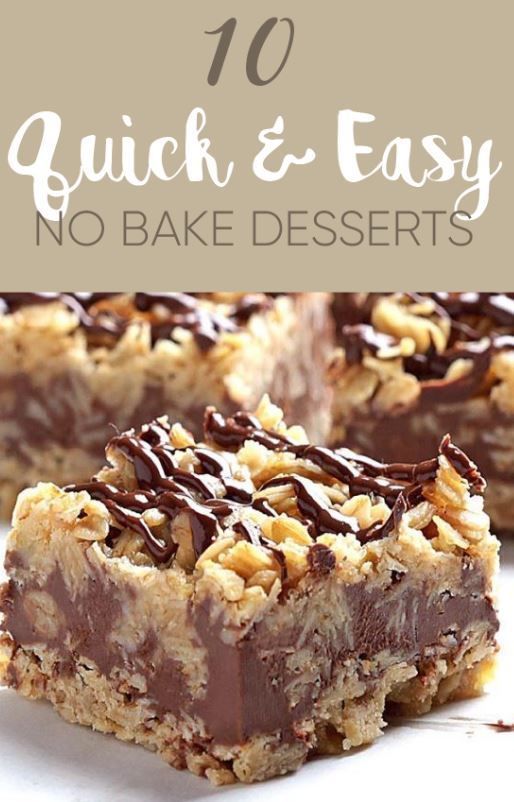 10 Quick And Easy No Bake Desserts - Society19 -   16 desserts No Bake easy ideas