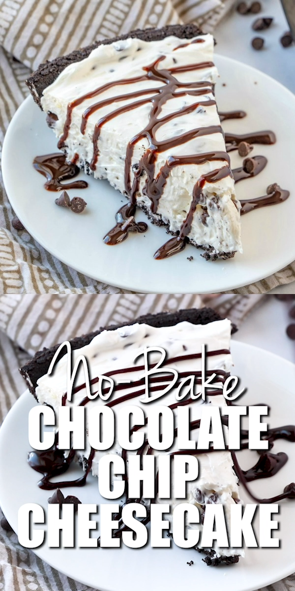 No-Bake Chocolate Chip Cheesecake -   16 desserts No Bake easy ideas