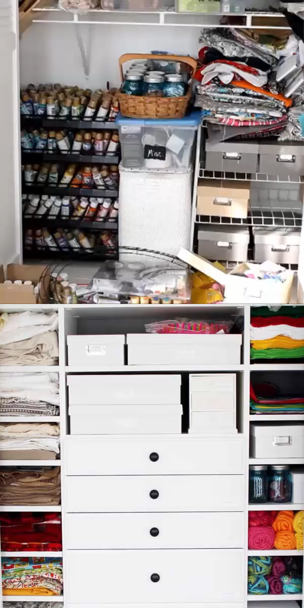 Craft Closet Make Over -   16 diy projects For Organization bedroom ideas