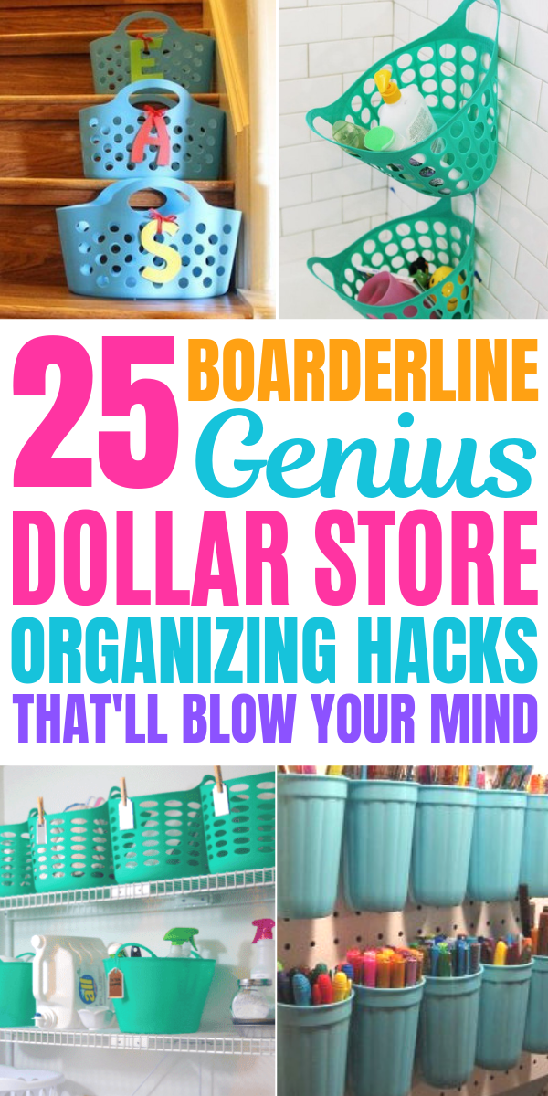 25 Mind Blowing Dollar Store Hacks You Need To Try Today (Dollar Tree Finds) -   16 diy projects For Organization bedroom ideas