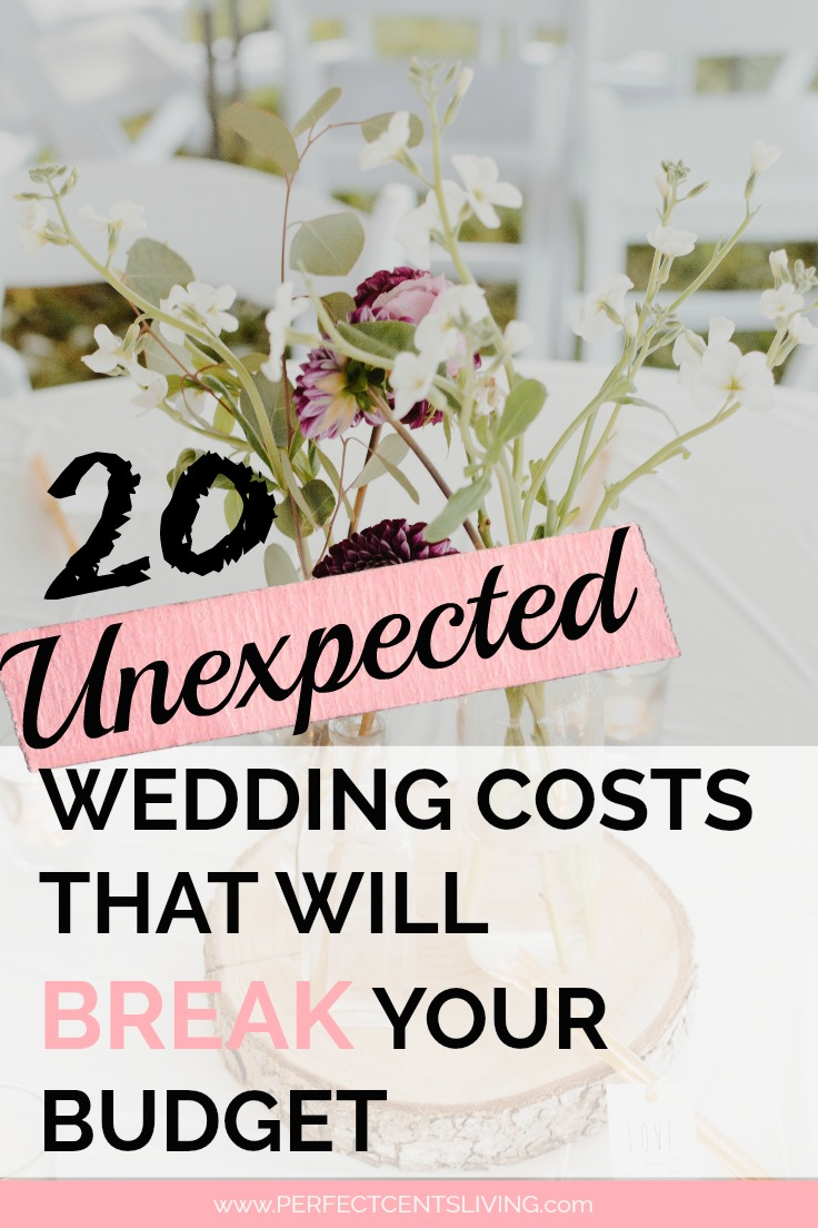 20 Unexpected Wedding Costs That Will Break Your Budget -   16 wedding Budget ideas