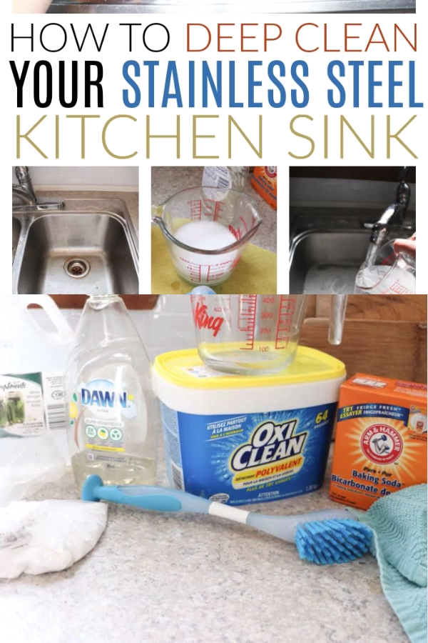 How to Deep Clean a Stainless Steel Sink -   17 diy projects To Make Money baking soda ideas