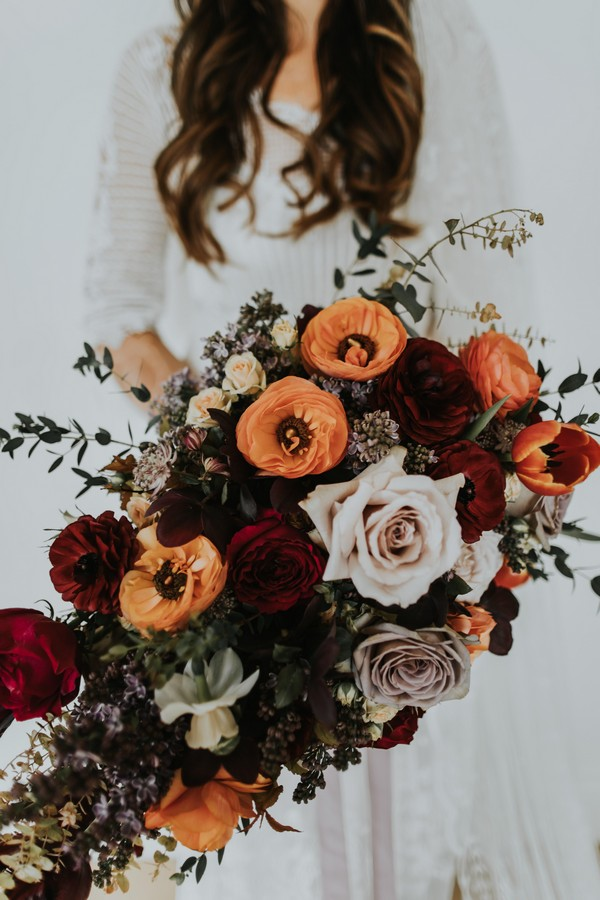 20 Copper Burnt Orange Bohemian Wedding Bouquets -   17 fall wedding Bohemian ideas