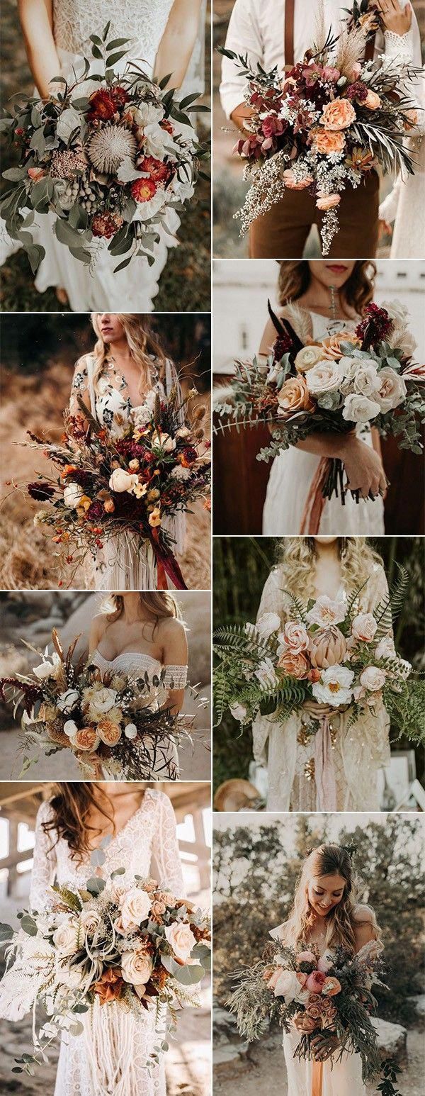 Top 20 Boho Chic Wedding Bouquet Ideas for Fall 2019 - Oh Best Day Ever -   17 fall wedding Bohemian ideas