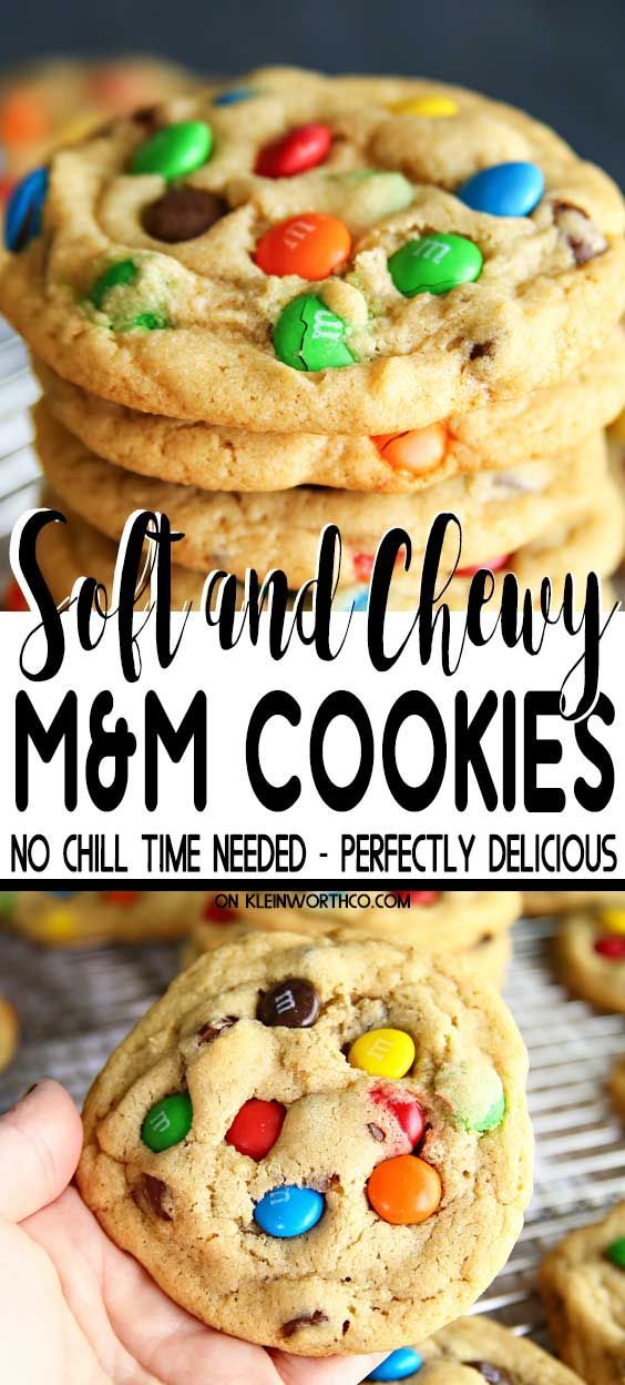 M&M Cookie Recipe -   18 desserts For Parties cookies ideas