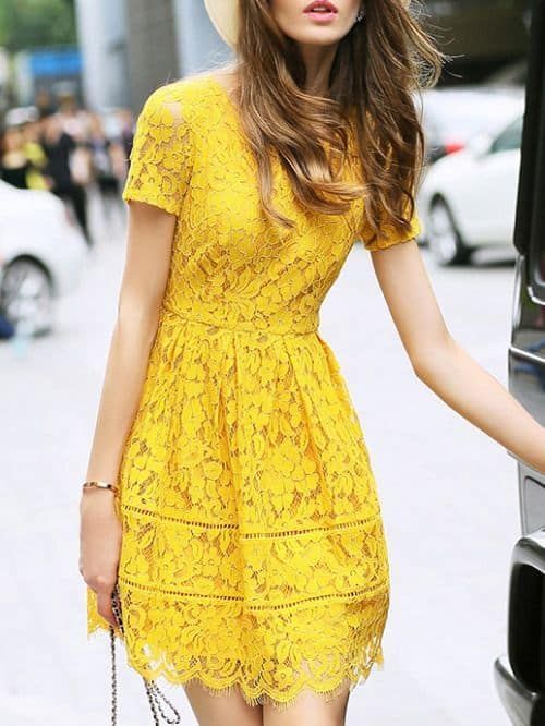 ?C?mo Combinar un Vestido Amarillo? — [ 20 Looks ] -   18 dress Cortos amarillo ideas