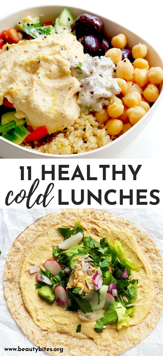 11 Clean Eating Cold Lunches | Easy Vegetarian Ideas - Beauty Bites -   18 healthy recipes On The Go clean eating ideas